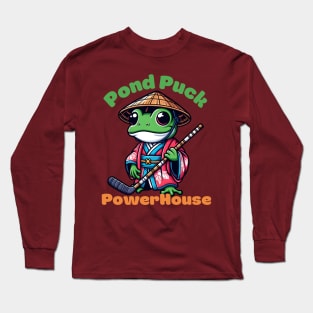 Ice hockey frog Long Sleeve T-Shirt